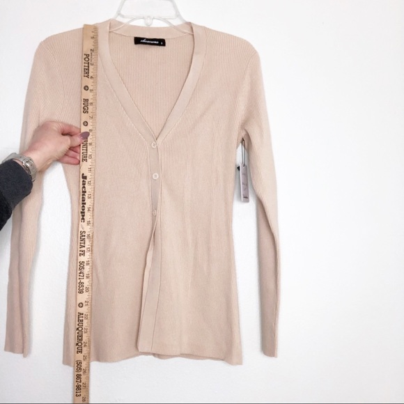 Olivaceous ribbed cardi Cardigan cream - Picture 10 of 16